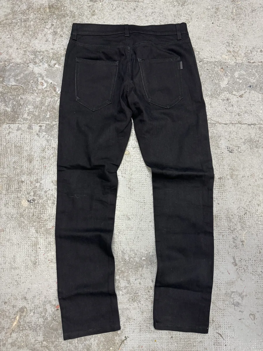 FW2019 Saint Laurent Paris Black Denim Slim Jeans - Image 2