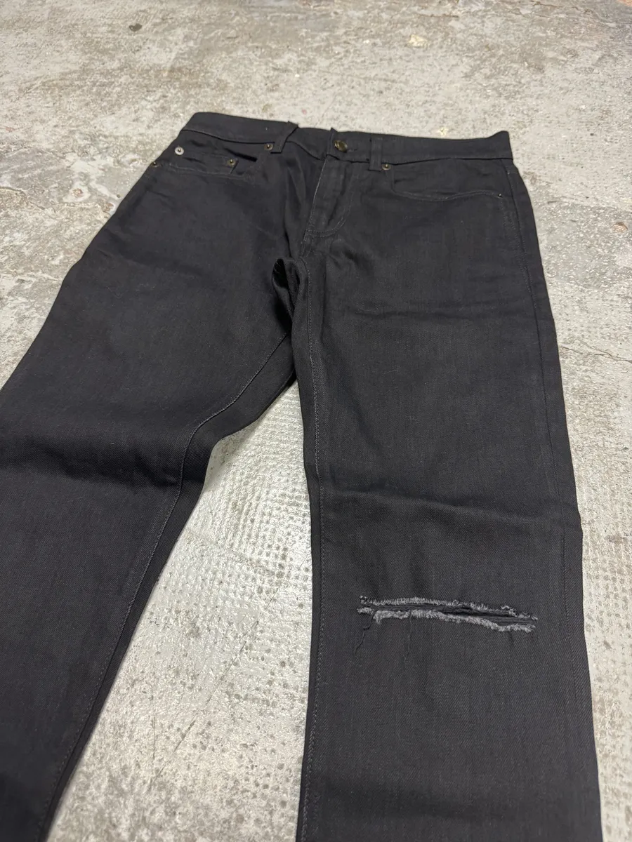 FW2019 Saint Laurent Paris Black Denim Slim Jeans - Image 3