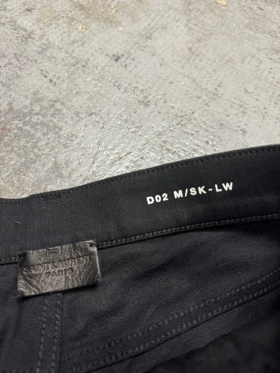 FW2019 Saint Laurent Paris Black Denim Slim Jeans - Image 7