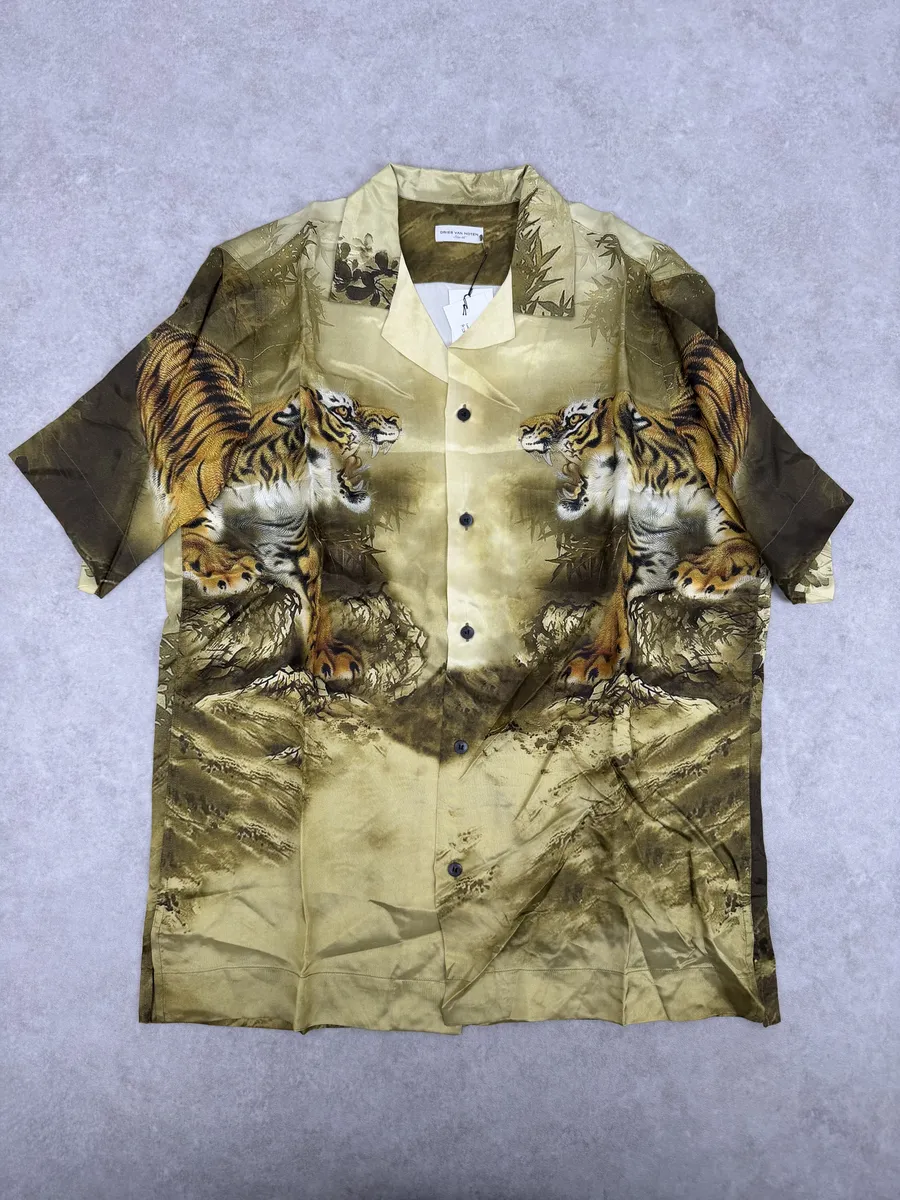 FW2020 Dries Van Noten Tiger Gold Shirt - Image 2