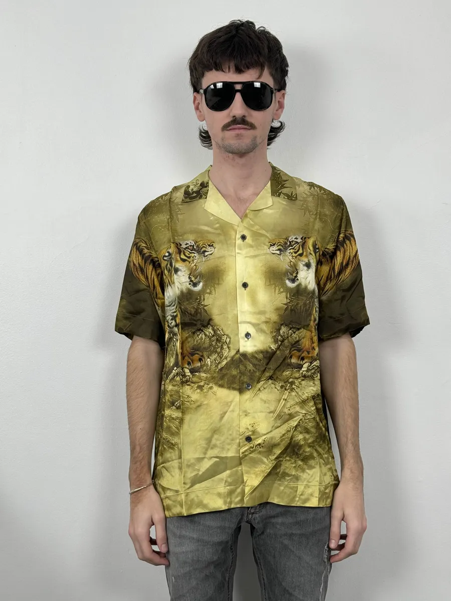 FW2020 Dries Van Noten Tiger Gold Shirt - Image 4