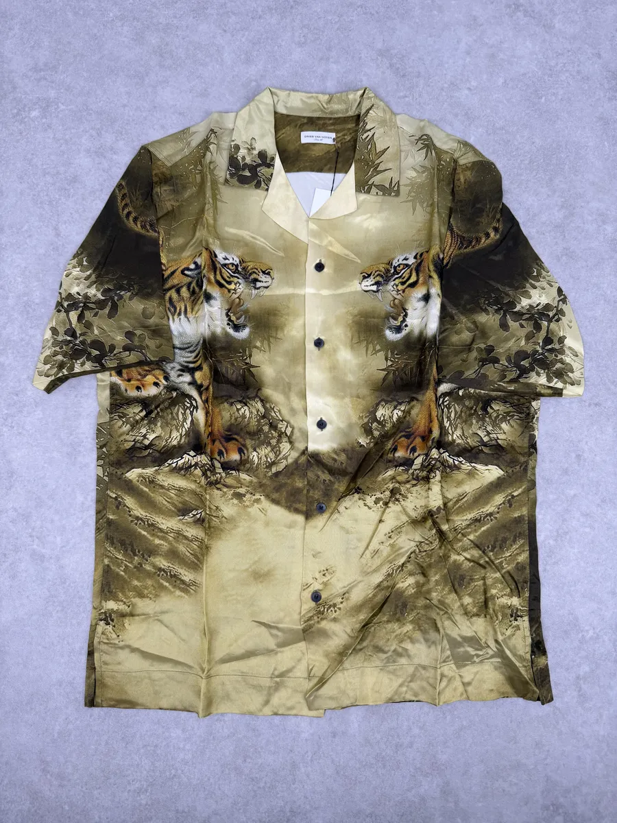 FW2020 Dries Van Noten Tiger Gold Shirt - Image 6