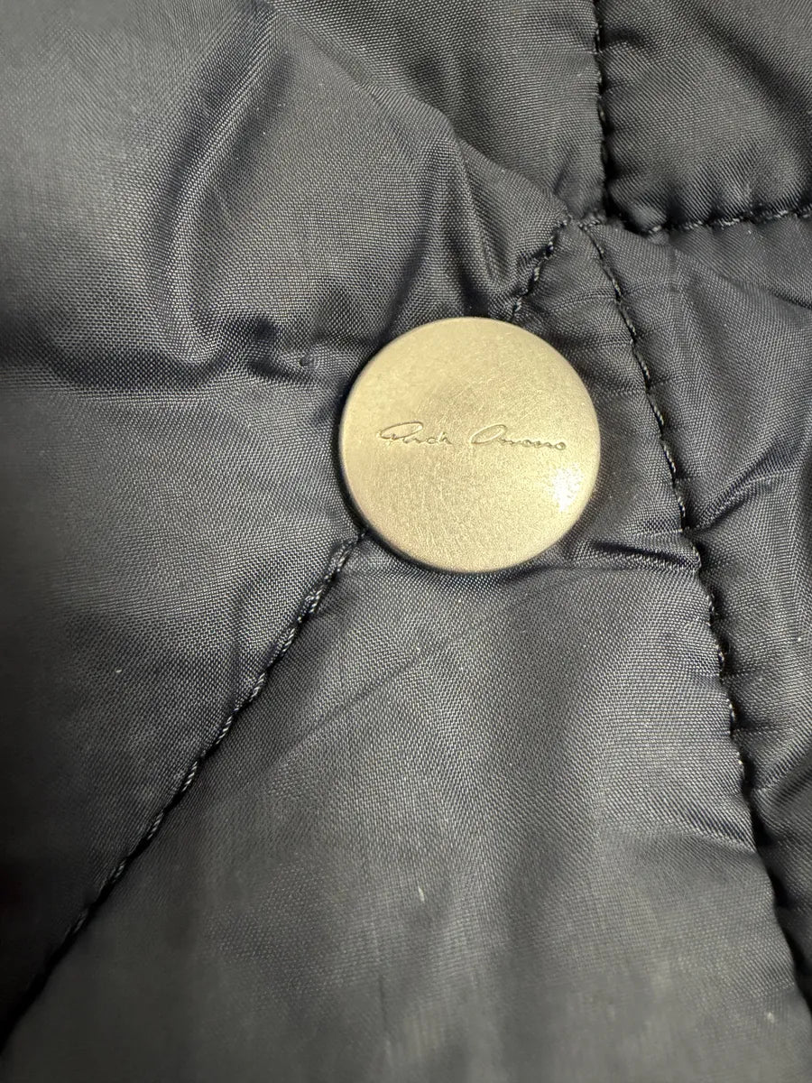 FW2020 Rick Owens Performa Lapis Navy Quilted Puffer Jacket - Image 14