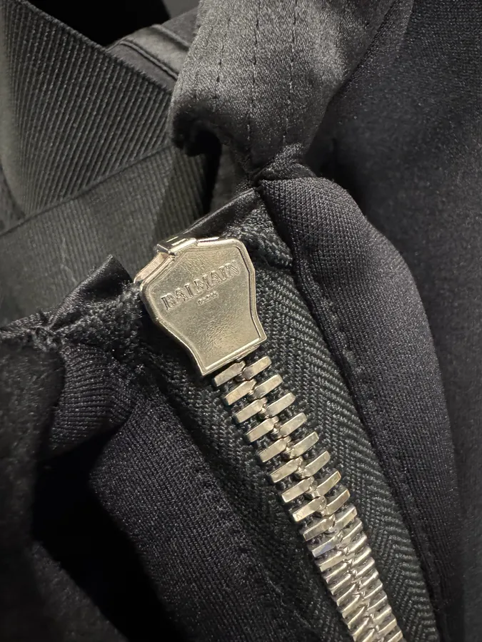 FW2022 Balmain Black Bondage Contemporary Blazer Jacket - Image 8