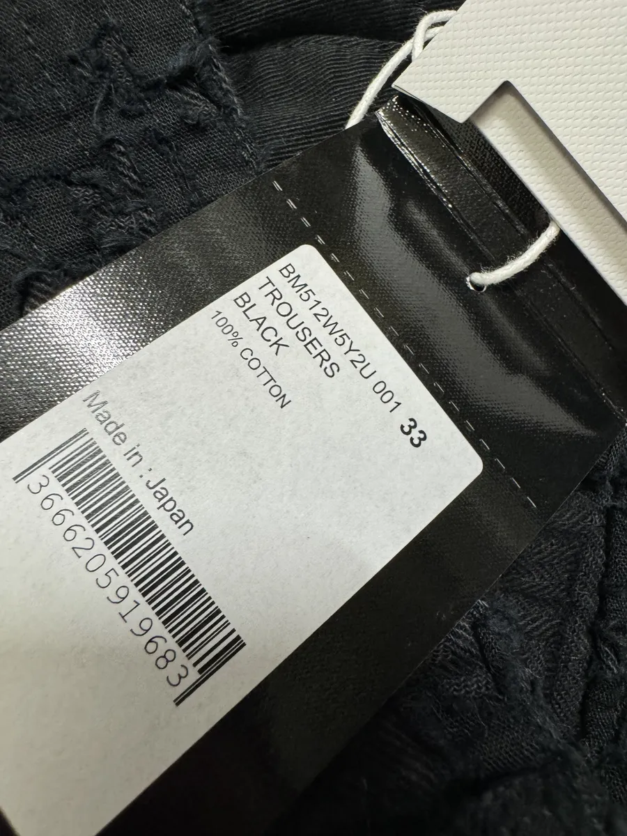 FW2022 Givenchy Slim Denim Black Front Zips Boro Pants - Image 9