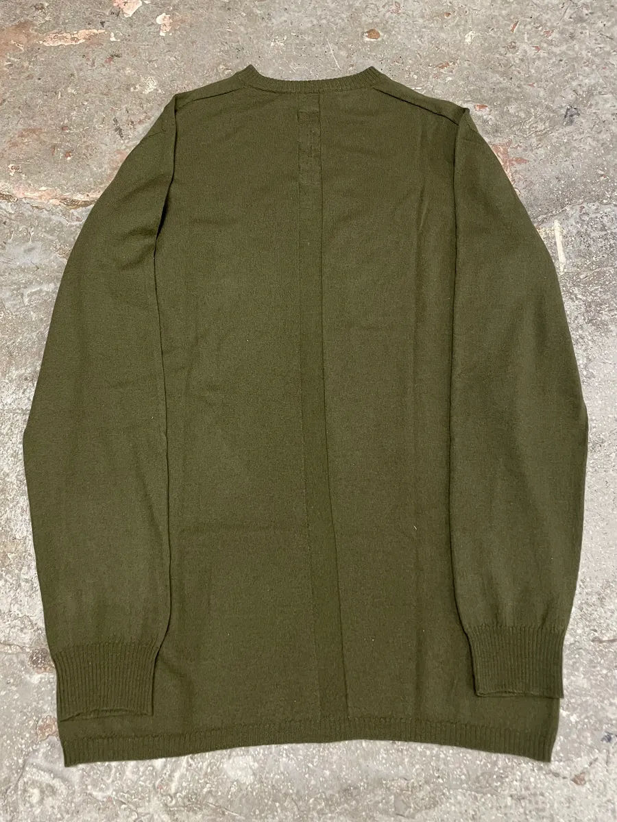 FW2022 Rick Owens Green Olive Cozy Sweater