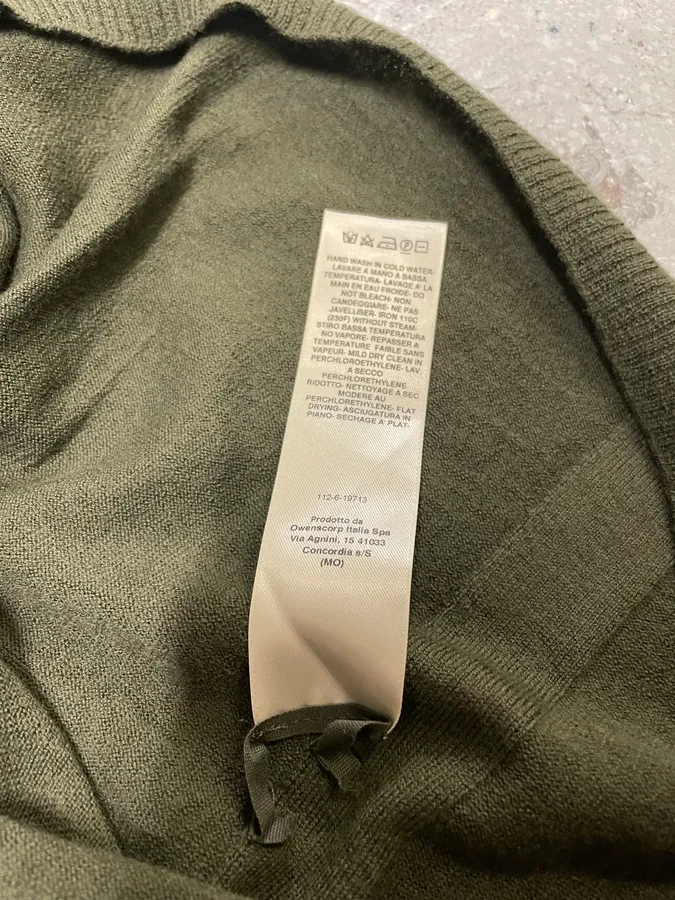 FW2022 Rick Owens Green Olive Cozy Sweater - Image 9