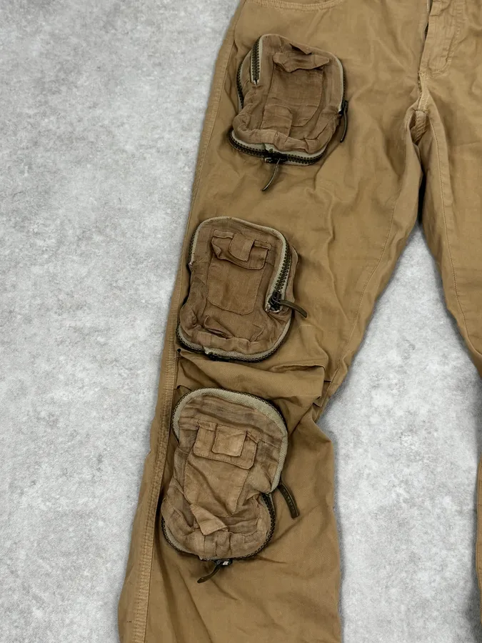 Gianfranco Ferré Beige Multi-Pockets Cargo Pants - Image 8