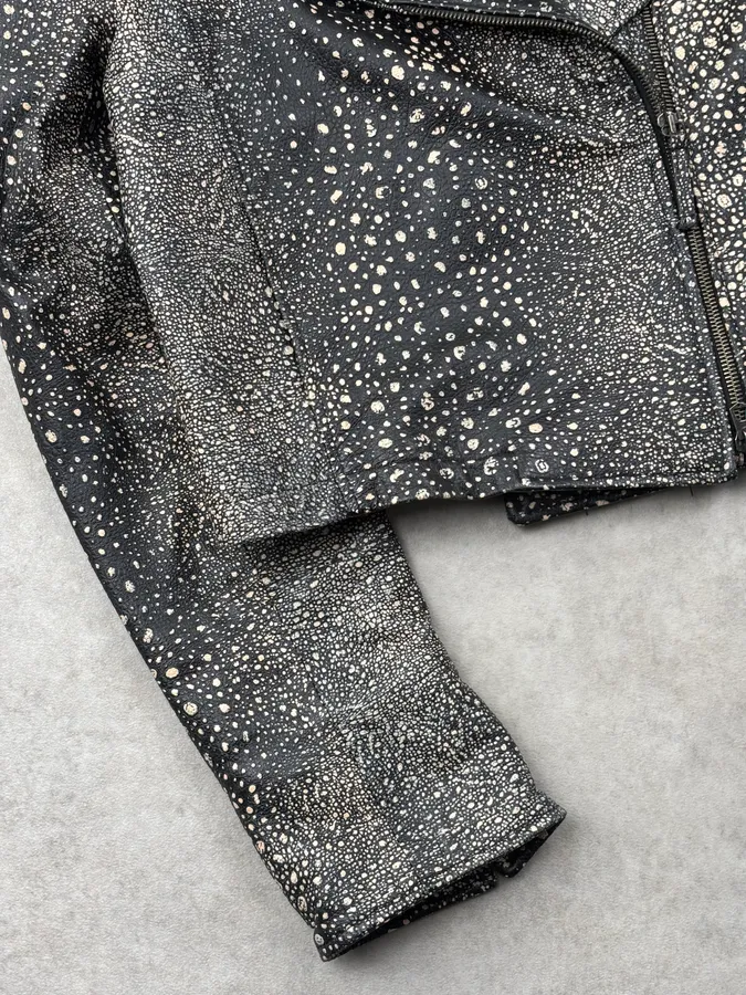Gianfranco Ferré Black Leather Studded Blazer and Skirt Set - Image 11
