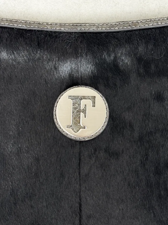 Gianfranco Ferré Black Pony Hair Shoulder Bag - Image 9