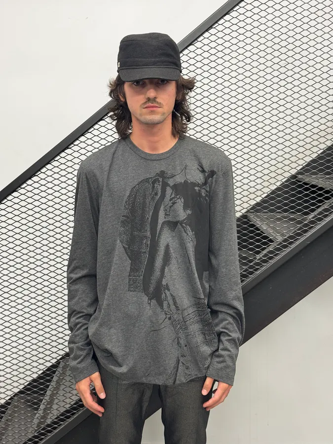 Gianfranco Ferré Grey Hug Duo Longsleeve T-Shirt - Image 3