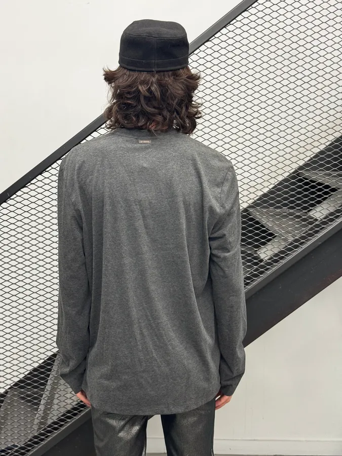 Gianfranco Ferré Grey Hug Duo Longsleeve T-Shirt - Image 4