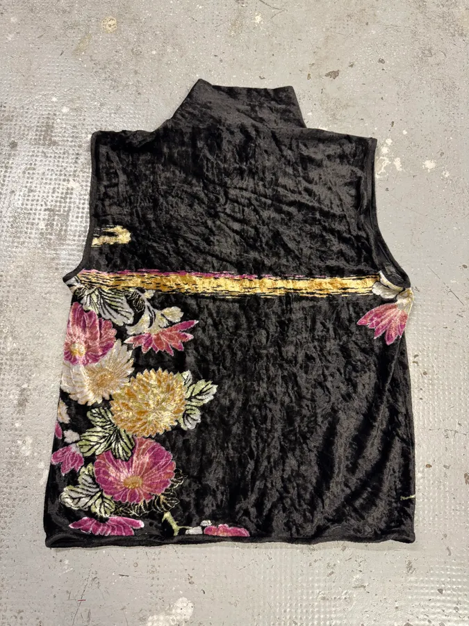 Giorgio Armani Flowers Velvet Tank Top - Image 5