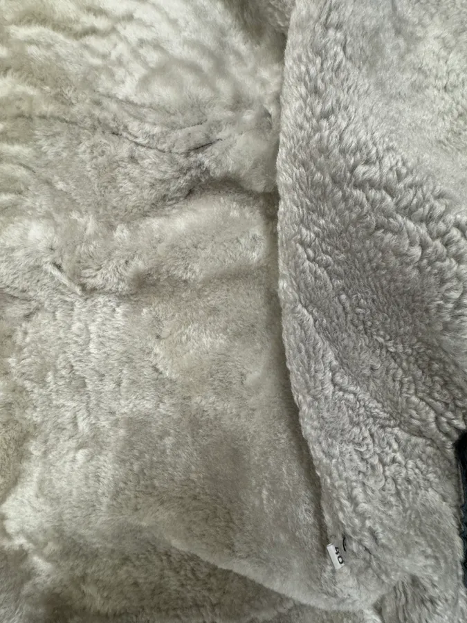 Giorgio Brato Asymmetrical  Padded Shearling Leather Jacket - Image 14