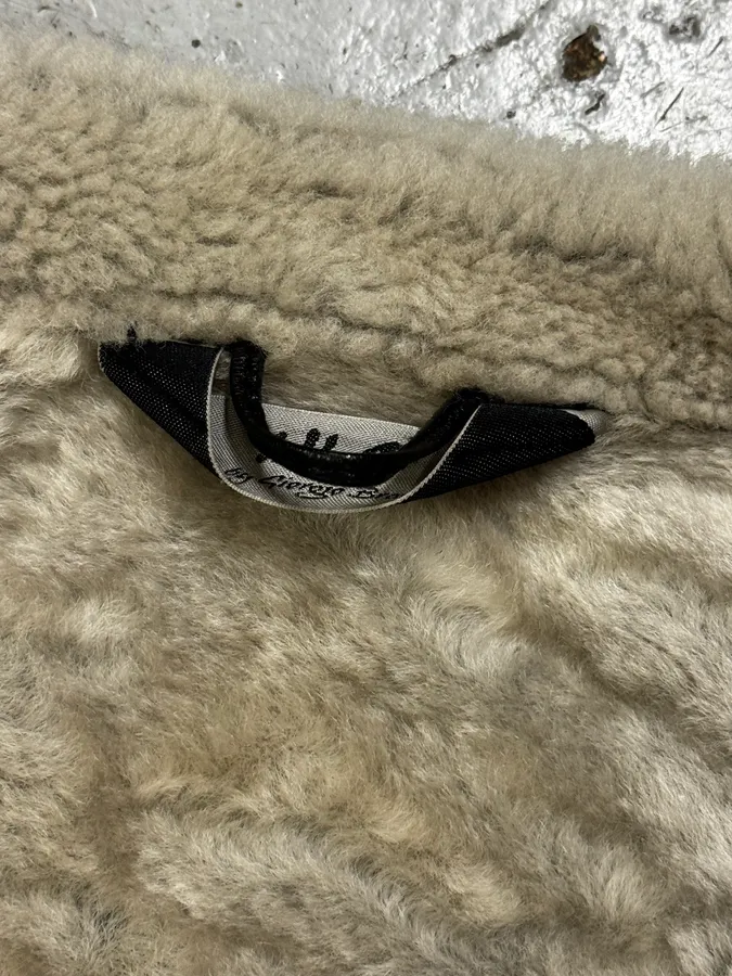 Giorgio Brato Asymmetrical  Padded Shearling Leather Jacket - Image 16