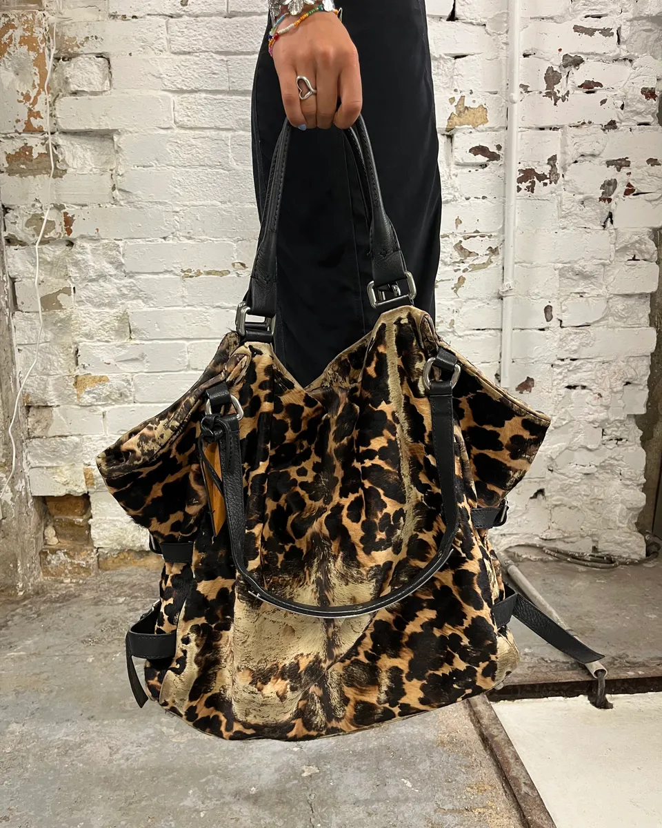 Giuseppe Zanotti Leopard Print Shoulder Bag - Image 3