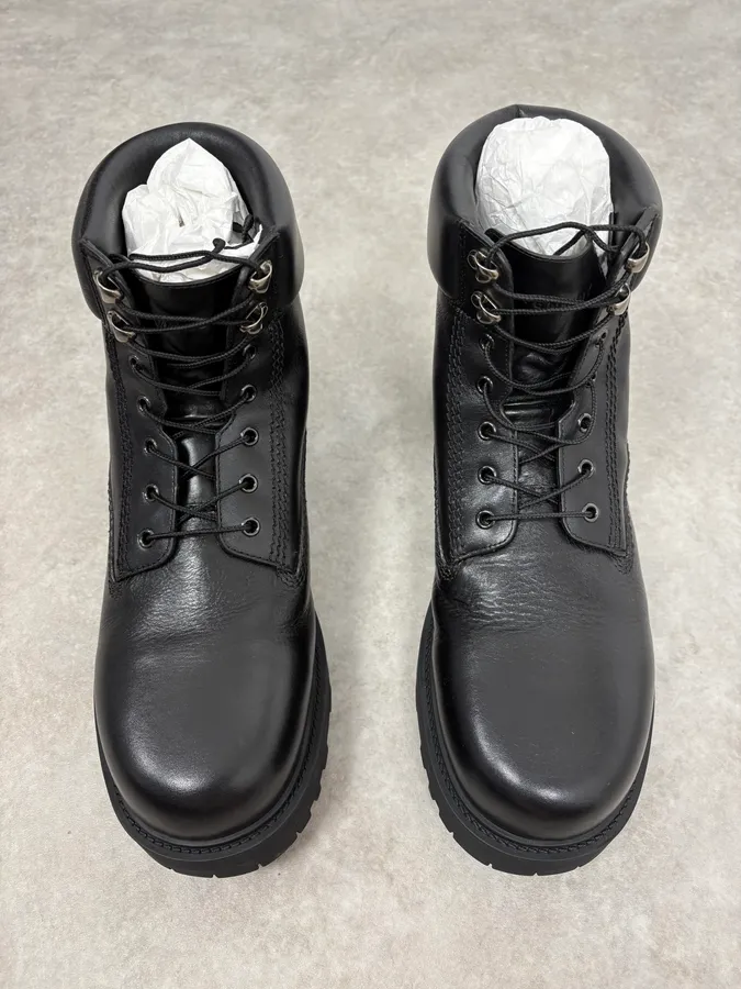 Givenchy 4G Storm Calf Leather Black Lace Up Boots - Image 2