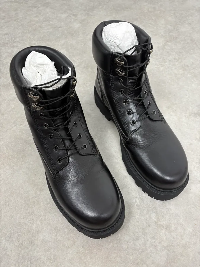 Givenchy 4G Storm Calf Leather Black Lace Up Boots - Image 4