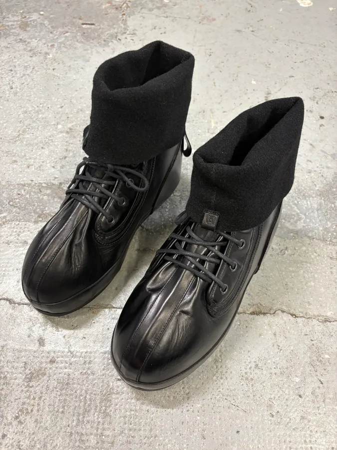 Givenchy (B).STROY Bunny Black Calf Leather Ankle Boots - Image 3