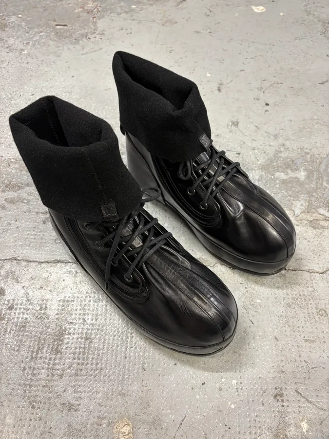 Givenchy (B).STROY Bunny Black Calf Leather Ankle Boots - Image 4
