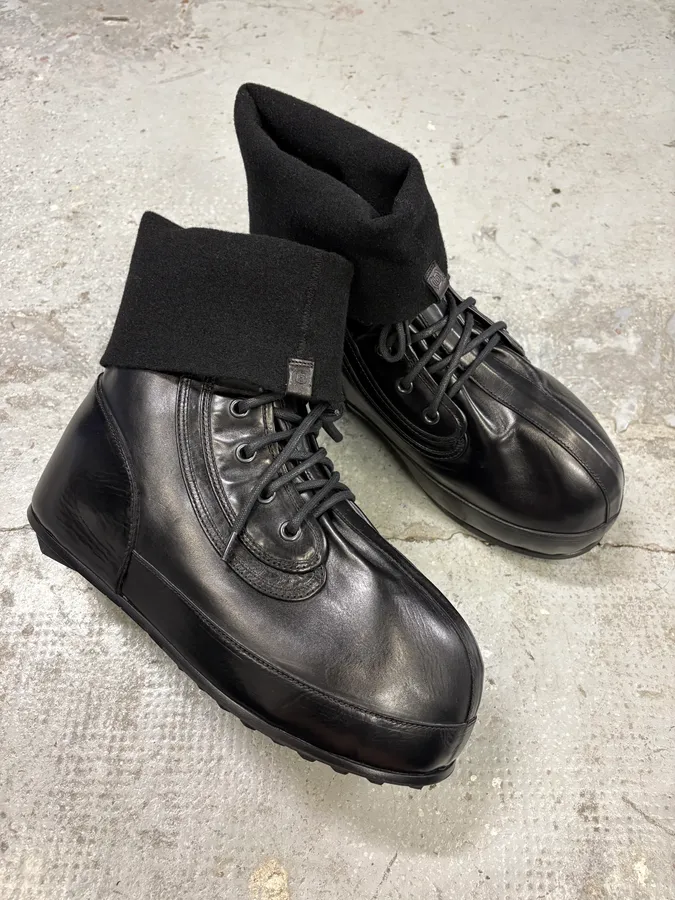 Givenchy (B).STROY Bunny Black Calf Leather Ankle Boots - Image 5