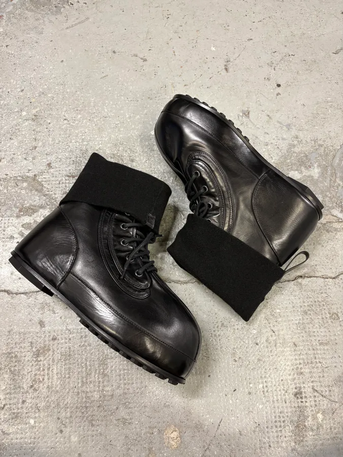 Givenchy (B).STROY Bunny Black Calf Leather Ankle Boots - Image 6