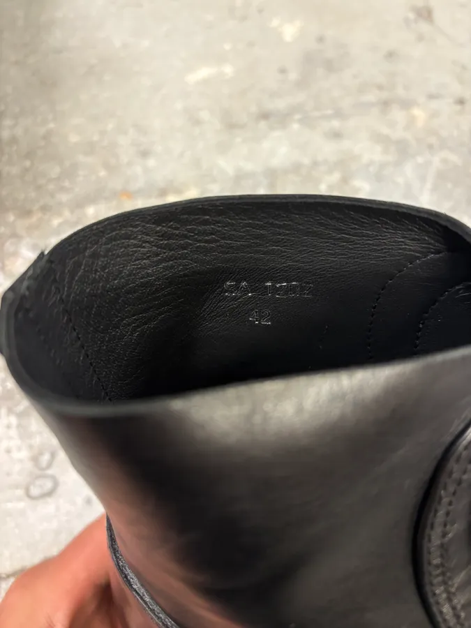 Givenchy (B).STROY Bunny Black Calf Leather Ankle Boots - Image 9