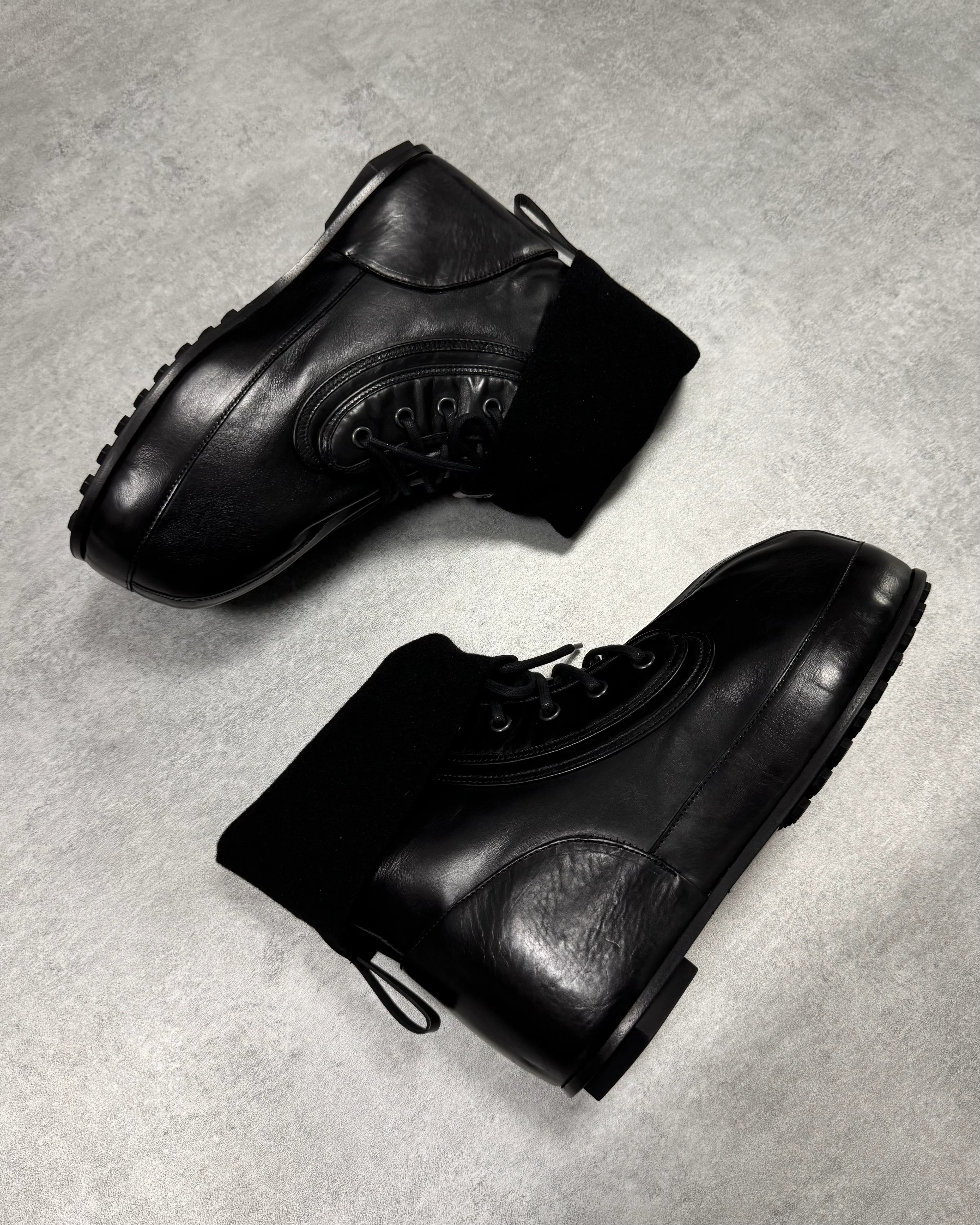 Givenchy (B).STROY Bunny Black Calf Leather Ankle Boots - Image 3