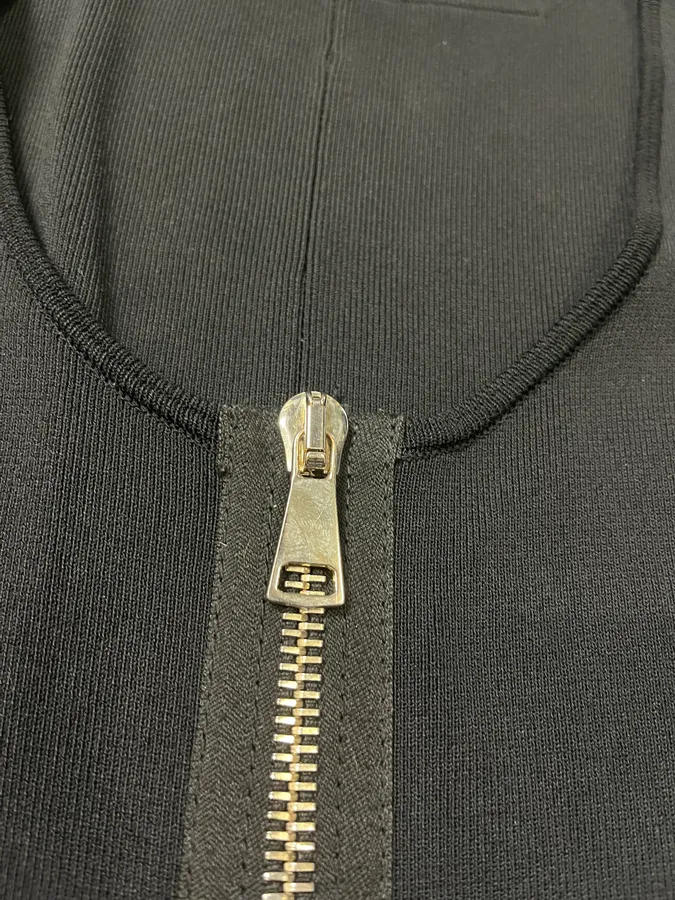 Givenchy Black Avant-Garde Cross Zip Vest - Image 6