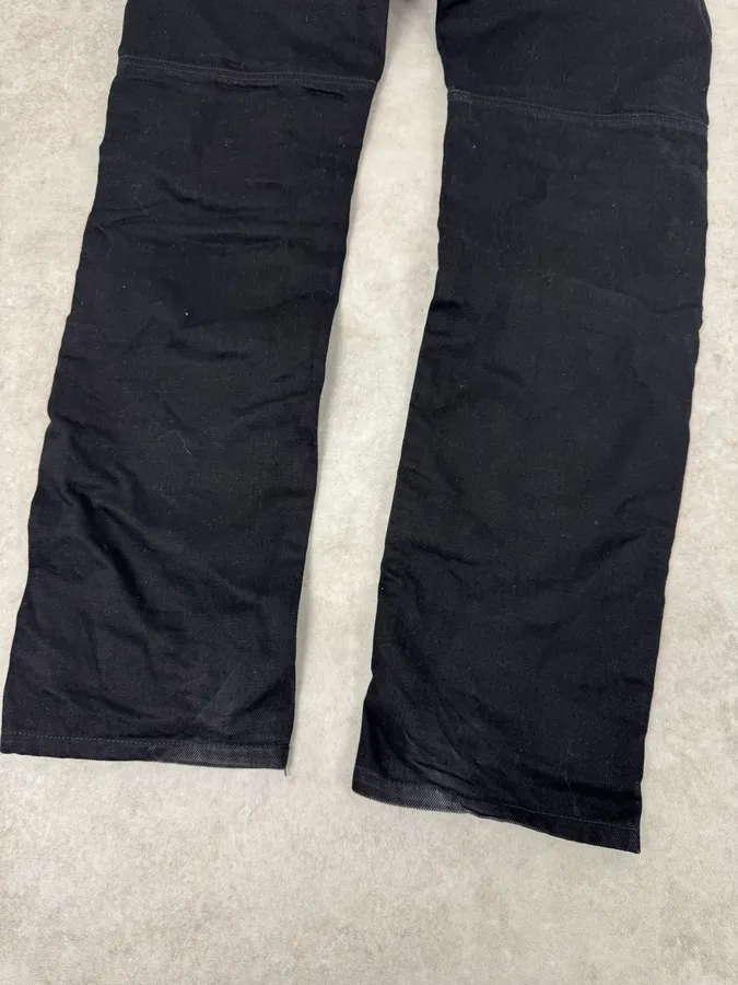Givenchy Black Hybrid Leather & Denim Jeans - Image 8