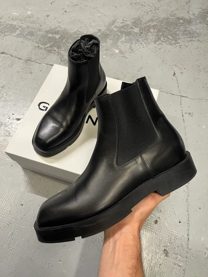 Givenchy Black Leather Ankle Boots
