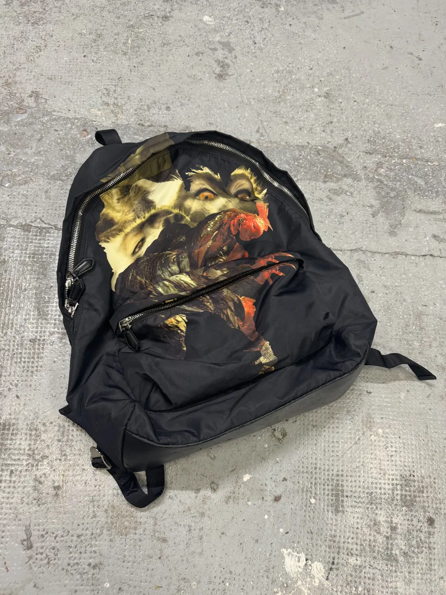 Givenchy Black Nylon Monkey Backpack by Riccardo Tisci - Image 5