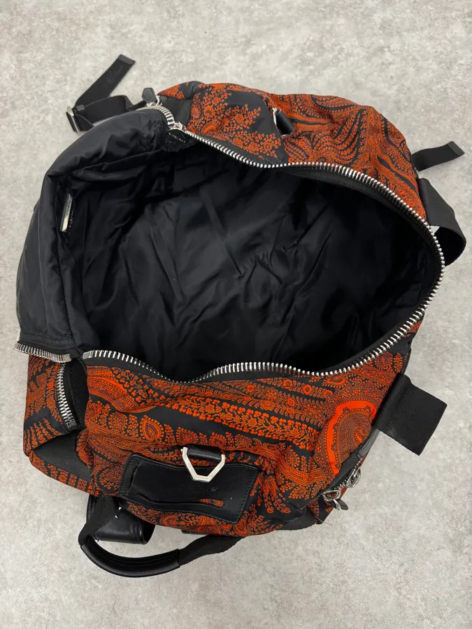 Givenchy Black Presley Orange Handle Backpack by Riccardo Tisci - Image 13