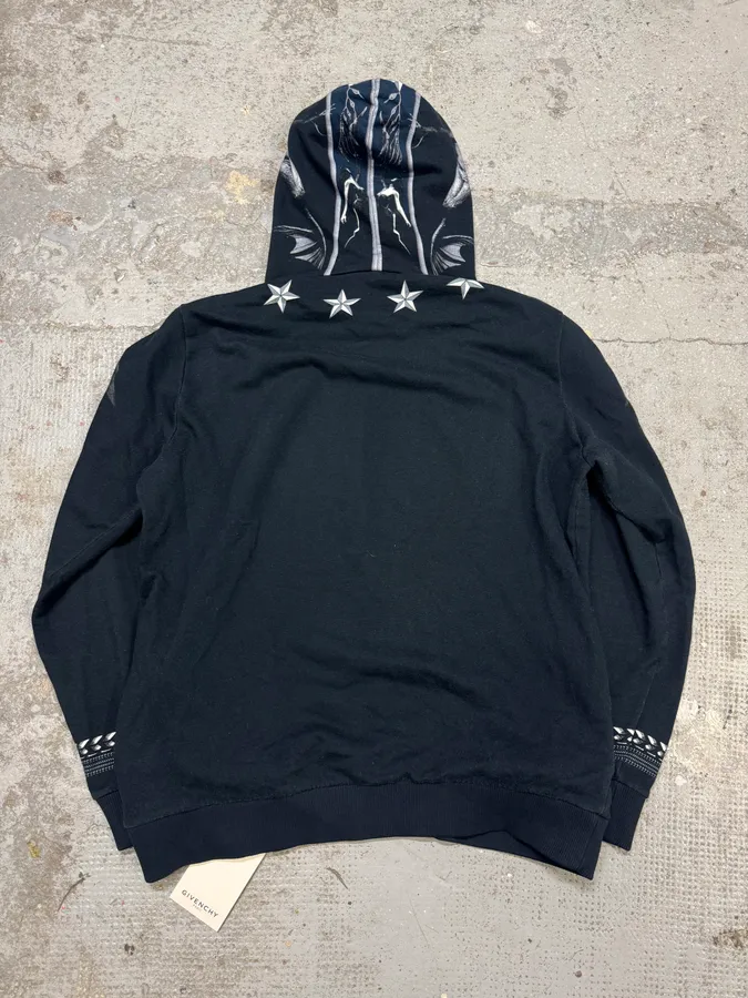 Givenchy Black Star Christ Hoodie by Riccardo Tisci - Image 5