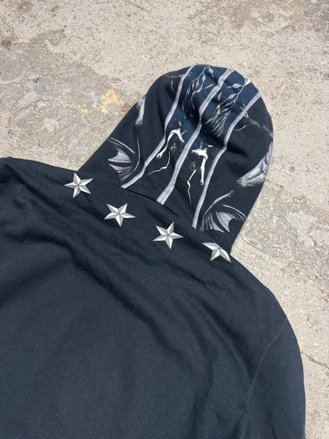 Givenchy Black Star Christ Hoodie by Riccardo Tisci - Image 6