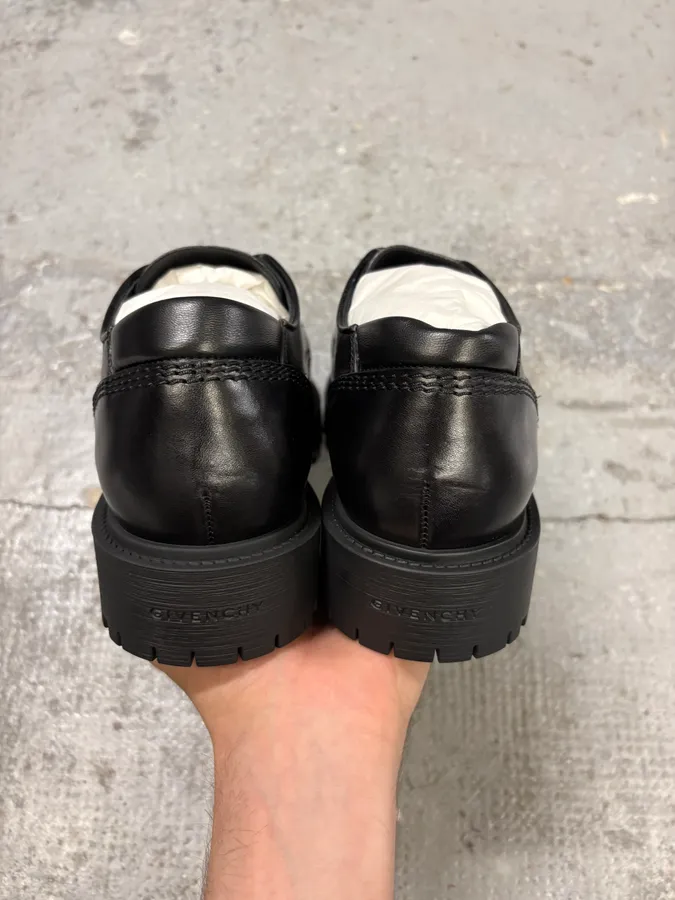 Givenchy Black Storm Leather Derbies - Image 7