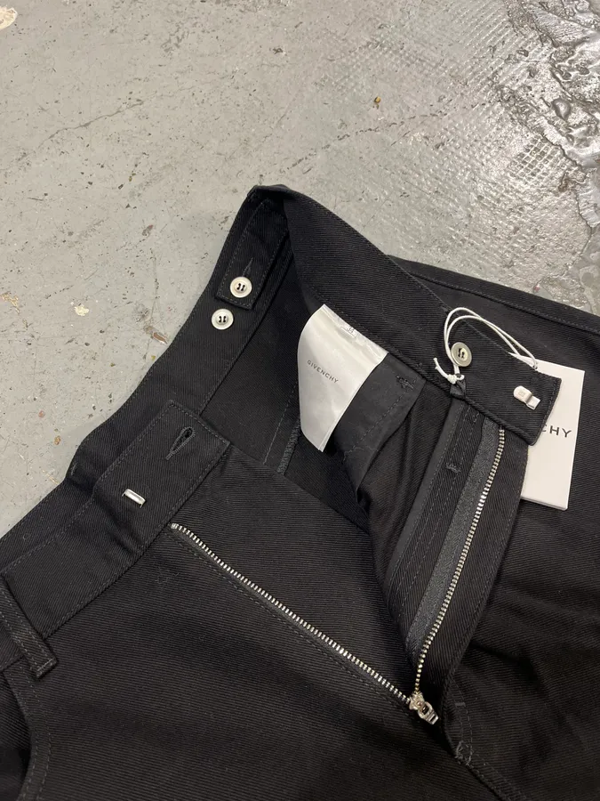 Givenchy Cargo Pocket Zip Black Pants - Image 10