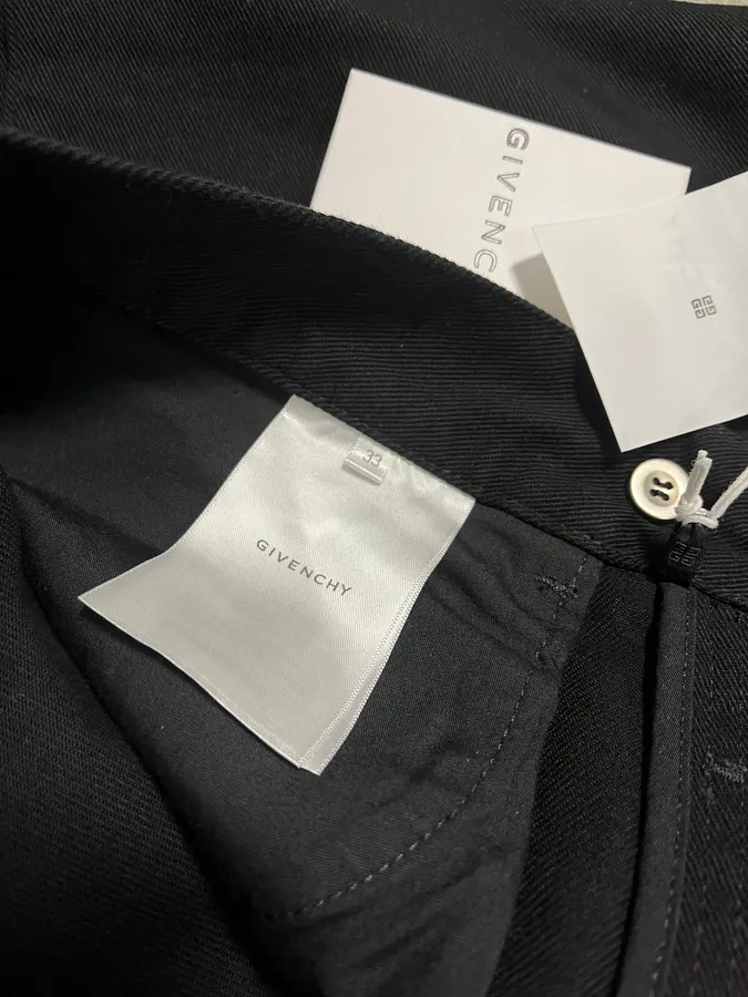 Givenchy Cargo Pocket Zip Black Pants - Image 12