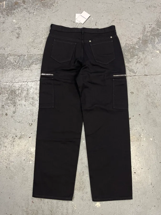 Givenchy Cargo Pocket Zip Black Pants - Image 8