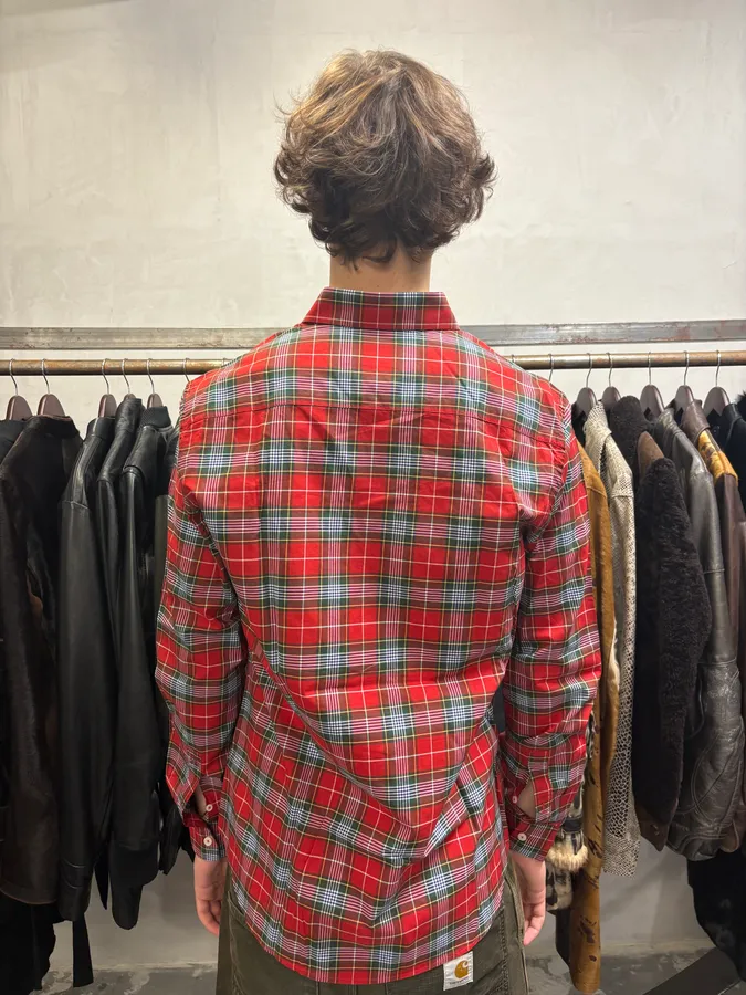 Givenchy Checkered Wool Red Signature Shirt - Image 3