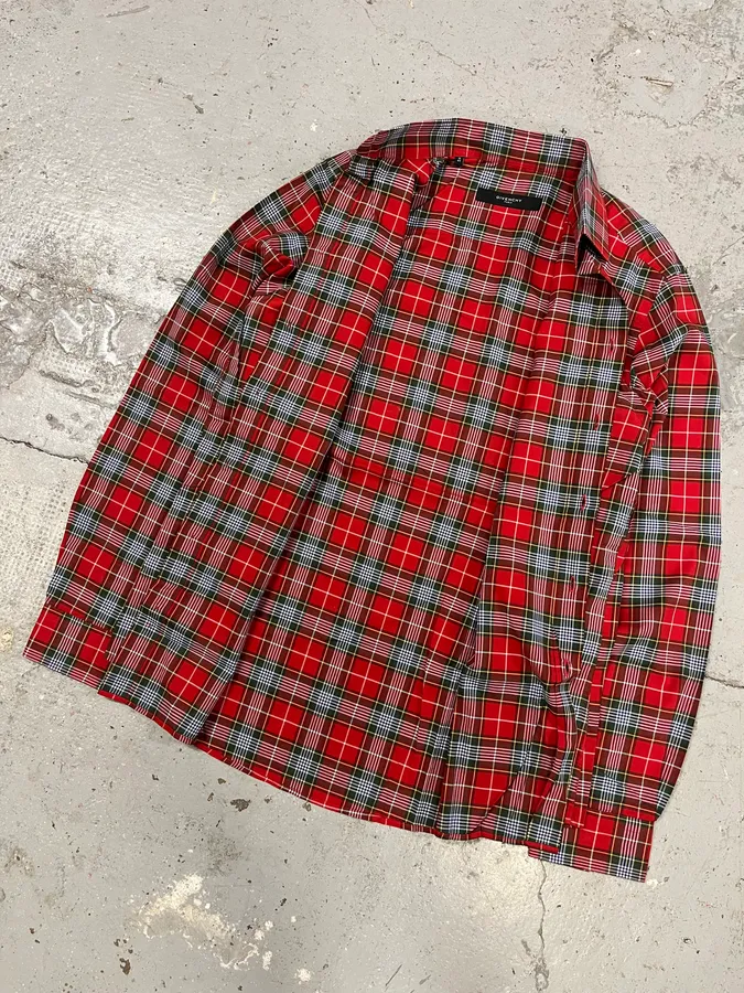 Givenchy Checkered Wool Red Signature Shirt - Image 5