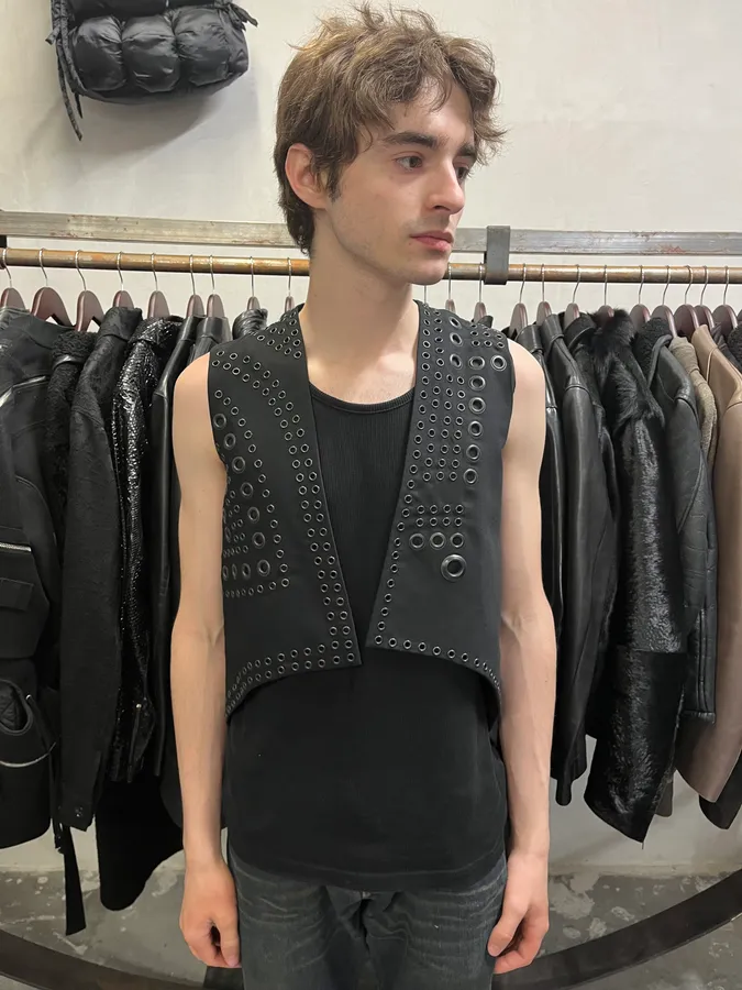 Givenchy Eyeled Black Suit Vest - Image 2