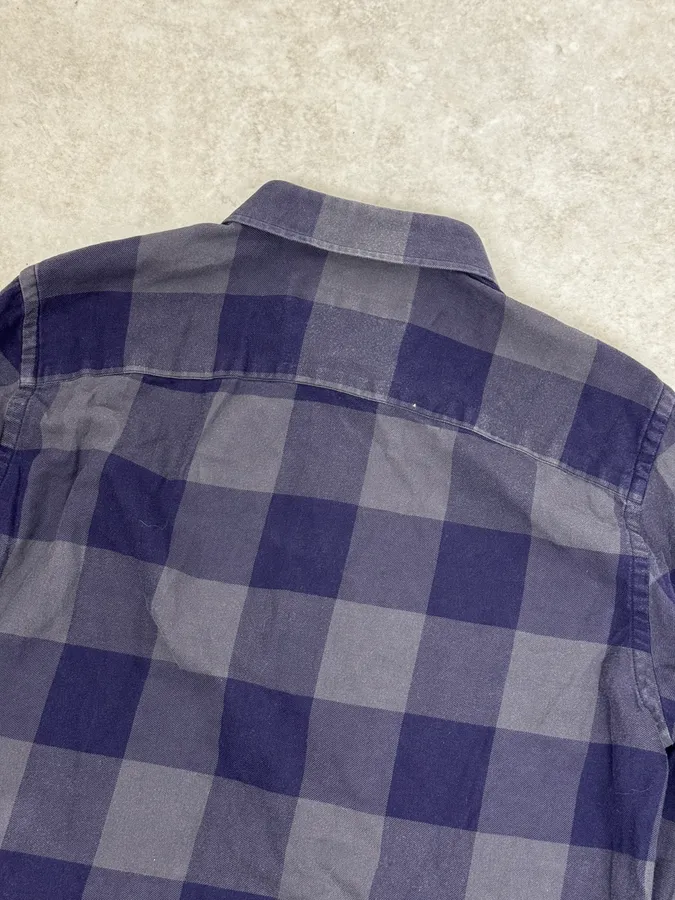 Givenchy Grey & Navy Classy Checkered Shirt - Image 6