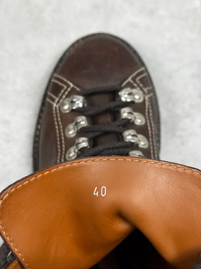 Givenchy Hiking Brown Leather Boots - Image 4