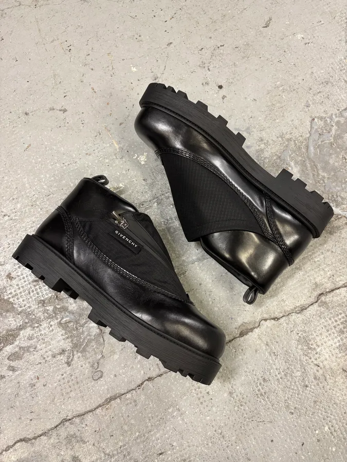 Givenchy Storm Ankle Leather Black Boots - Image 6
