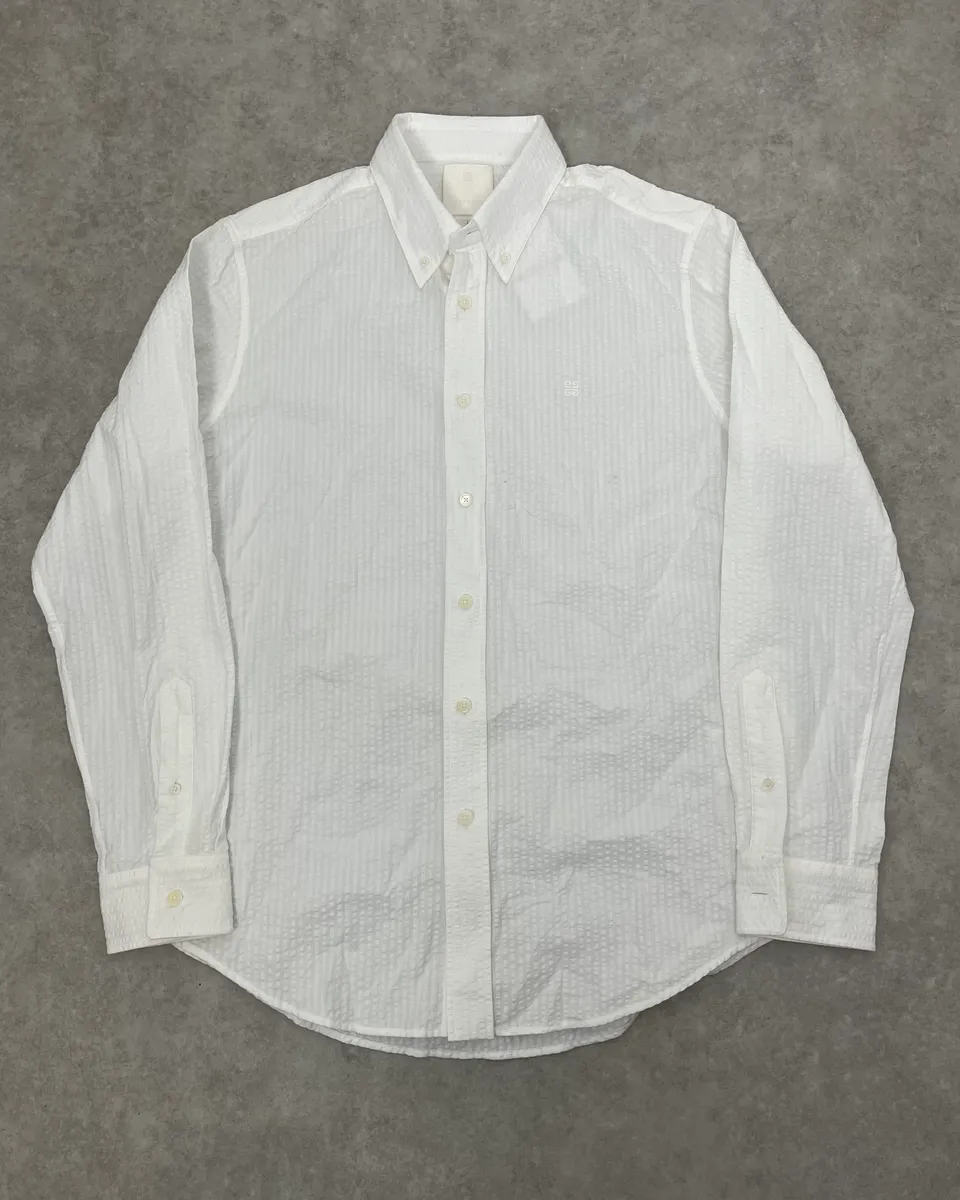 Givenchy White Shirt With 4G Embroidered