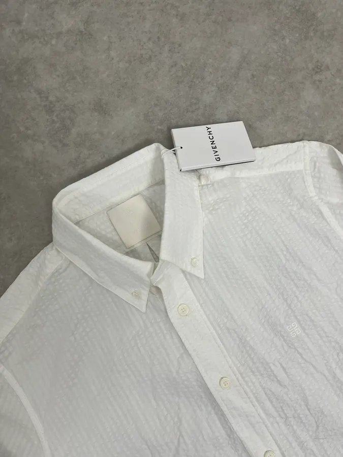 Givenchy White Shirt With 4G Embroidered - Image 4