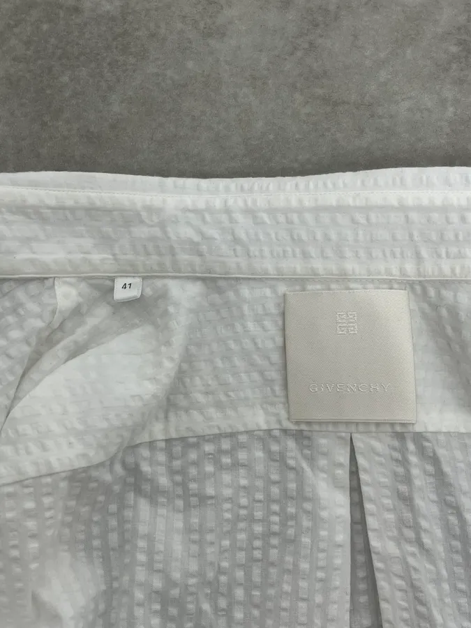 Givenchy White Shirt With 4G Embroidered - Image 9