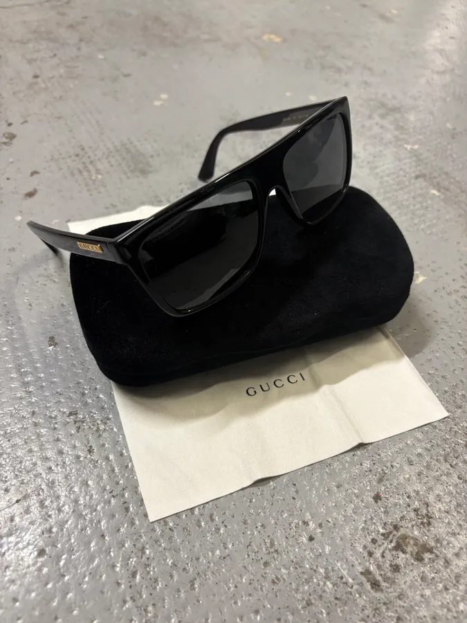 Gucci Aviator Black Italian Sunglasses - Image 5