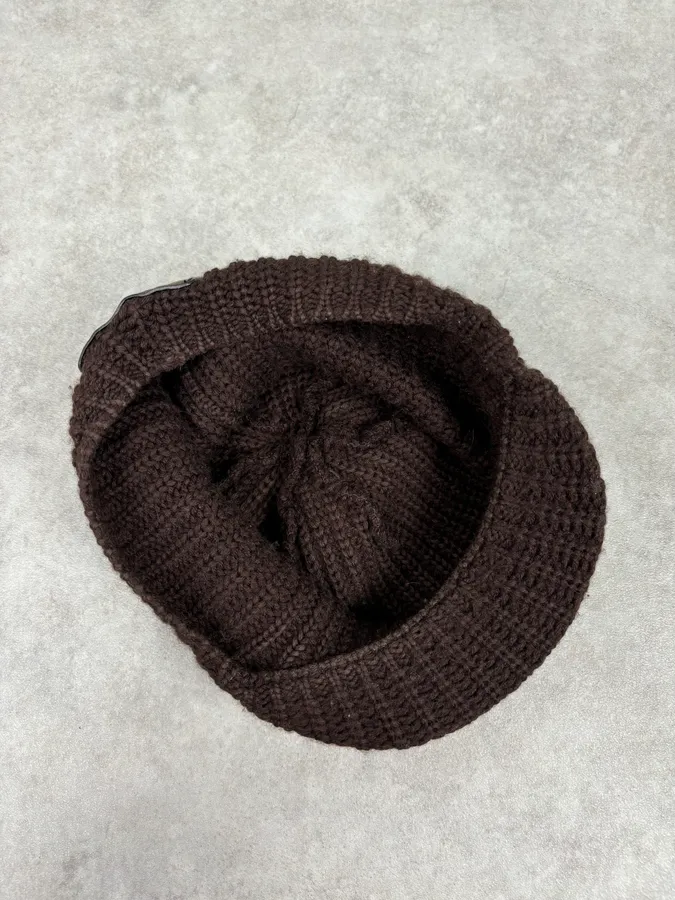 Gucci Beanie Cap Wool Brown - Image 6